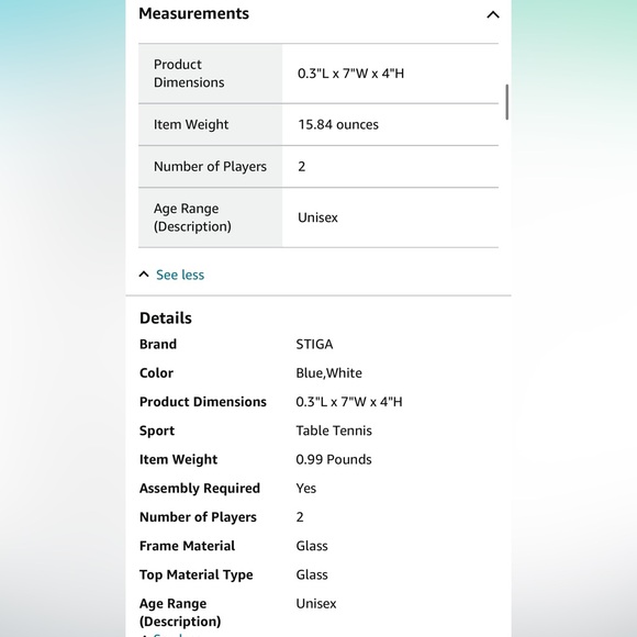 STIGA Flow 2 player table tennis racket set - Picture 8 of 8